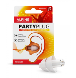 1 pár Alpine PartyPlug Transparent + pláštěnka