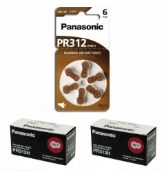 20 x baterie do sluchadel Panasonic PR312(41)/6LB