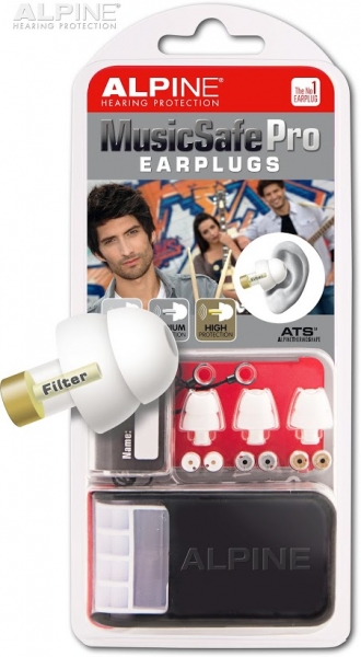 Alpine MusicSafe Pro White - špunty do uší pro muzikanty, DJe a zpěváky