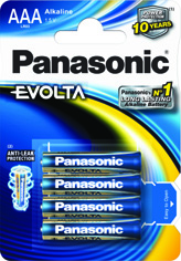 Alkalická tužková baterie AAA Panasonic Evolta LR03EGE/4BP