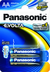 Fotografie PANASONIC Alkalické baterie EVOLTA Platinum LR6EGE/2BP AA 1, 5V (Blistr 2ks) Panasonic