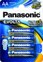 Alkalická tužková baterie AA Panasonic Evolta LR6EGE/4BP  - kopie
