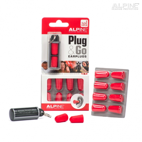 Špunty do uší Alpine Plug and Go 5 párů -33 dB